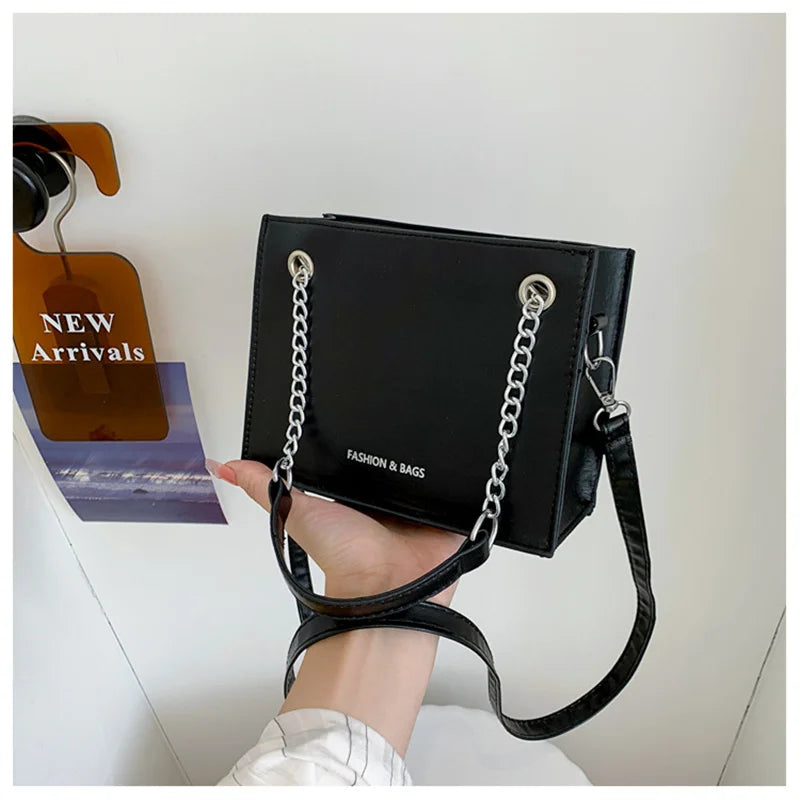 Vintage Shoulder Bag Women Casual Handbags Purse Small Square Crossbody Clutch