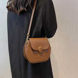 Vintage Shoulder Bag French Texture Pu Flap Messenger Bags