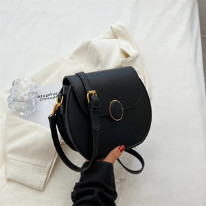 Vintage Shoulder Bag French Texture Pu Flap Messenger Bags