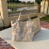 Vintage Jacquard Flower Shoulder Bag for Women