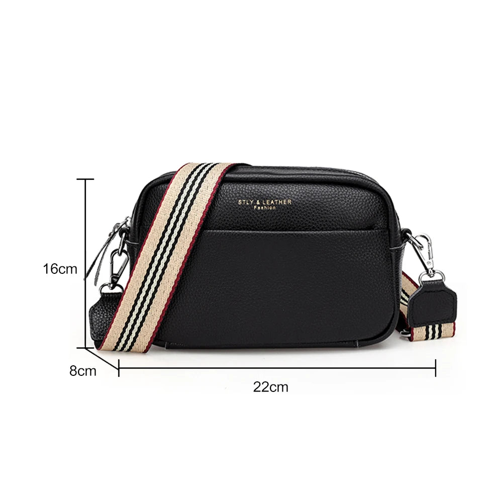 Vintage Leather Crossbody Bag Small Phone Pouch Casual Handbags