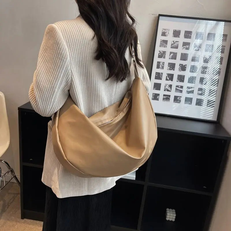 Vintage Women's Shoulder Bag Soft PU Leather Crossbody Tote Large All-match