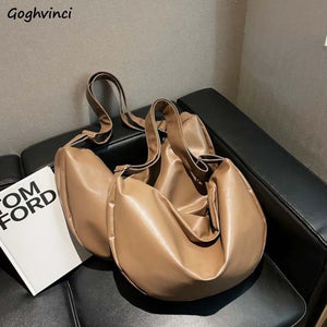 Vintage Women's Shoulder Bag Soft PU Leather Crossbody Tote Large All-match