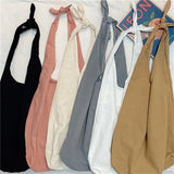 Vintage Shoulder Bag Solid Purse Casual Canvas Messenger Handbag