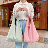 Vintage Shoulder Bag Solid Purse Casual Canvas Messenger Handbag