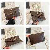 Vintage Shoulder Crossbody Bags for Woman PU Leather Chain Tote Bag