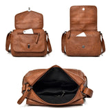 Vintage Shoulder Messenger Bags for Women Soft Leather Crossbody Bags