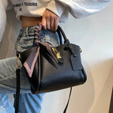 Vintage Silk Scarf Shoulder Bag for Women Totes Ladies Crossbody Bag Purse