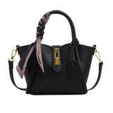 Vintage Silk Scarf Shoulder Bag for Women Totes Ladies Crossbody Bag Purse