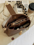 Vintage Casual Bucket Shoulder Bag Crossbody Messenger Handbags PU Leather