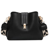 Vintage Casual Bucket Shoulder Bag Crossbody Messenger Handbags PU Leather