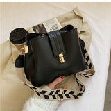 Vintage Casual Bucket Shoulder Bag Crossbody Messenger Handbags PU Leather