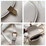 Vintage Mini PU Leather Bucket Crossbody Sling Bags for Women