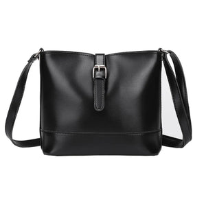 Vintage PU Leather Bucket Crossbody Bags for Women All-Match Lady Shoulder bags