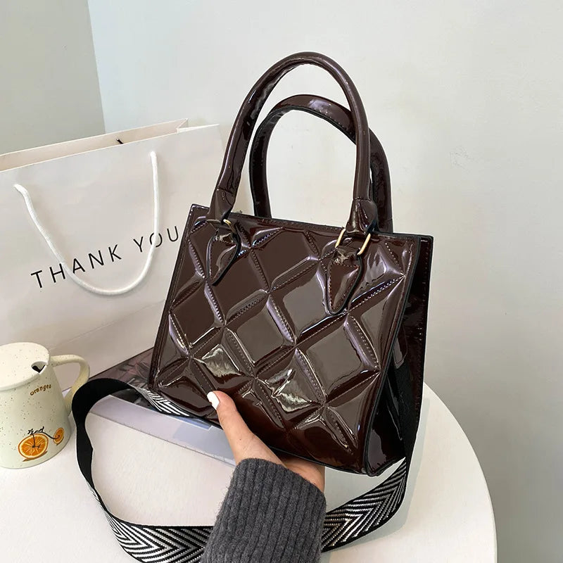 Vintage Small Tote Bag PU Leather Crossbody Sling Bags Short Handle