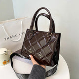 Vintage Small Tote Bag PU Leather Crossbody Sling Bags Short Handle