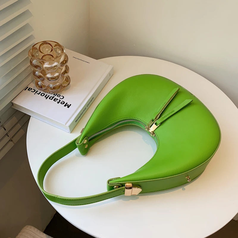 Vintage Shoulder Bags High Leather Clutches Lady Purse