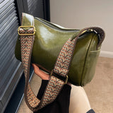 Vintage Single Shoulder Crossbody Bag Soft PU Handbag