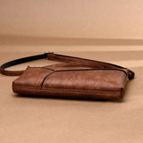 Vintage Small Brown Pu Leather Women Shoulder Bag Mini Crossbody Bags