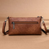 Vintage Small Brown Pu Leather Women Shoulder Bag Mini Crossbody Bags