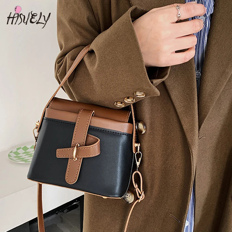 Vintage Small Doctor Bag Crossbody Handbag for Women