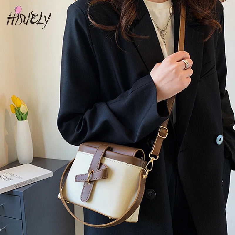 Vintage Small Doctor Bag Crossbody Handbag for Women