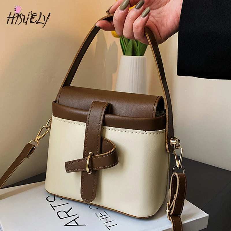 Vintage Small Doctor Bag Crossbody Handbag for Women