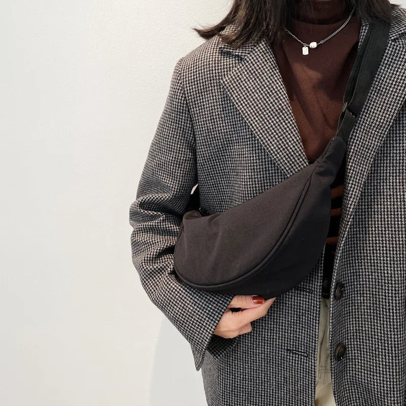 Vintage Small Handbag Women Shoulder Bags Clutch Bag Small Nylon Crossbody Bag
