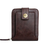Vintage Small Men's Wallet Short Purse Clutch Porte Feuille Hommes