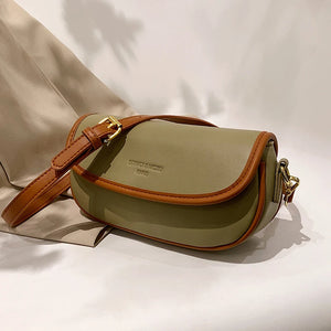 Vintage PU Leather Handbag Women Shoulder Bag