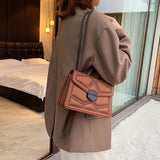 Vintage Small Rivet Flap Chain Shoulder Messenger Crossbody Bags Women Handbags