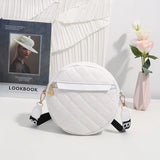 Vintage Small Round Handbag Women Embroidered Shoulder Bag