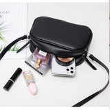 Vintage Small Shoulder Bag Women PU Leather Crossbody Bag