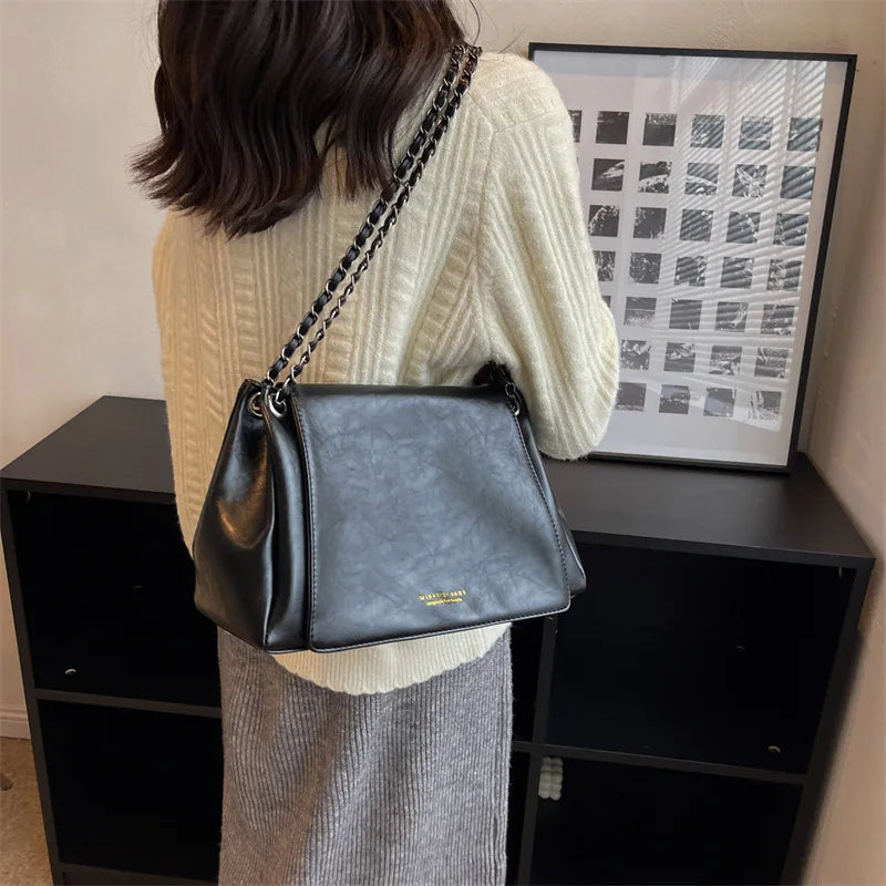 Vintage Small Square Bag Chain Crossbody Bag Women's Handbag Purse