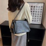 Vintage Small Square Bag Chain Crossbody Bag Women's Handbag Purse