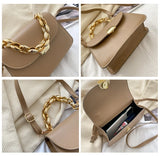 Vintage Small Messenger Bag Chain Tote Purses for Women