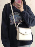 Small Square Messenger Bag for Women Ladies Top-handle Crossbody Bag