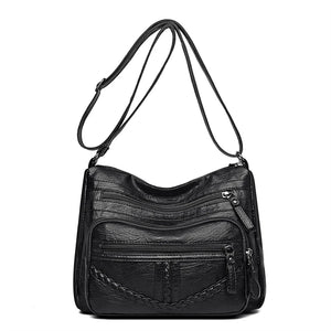 Vintage Soft Leather Purses and Handbags Women's Crossbody Shoulder Bags