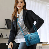 Vintage Soft Leather Shoulder Bags Women's Spacious Handbag Casual Messenger Bag