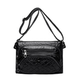 Vintage Soft Leather Shoulder Bags Women's Spacious Handbag Casual Messenger Bag