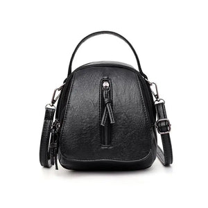Vintage Soft Leather Shoulder Bags for Women Large Capacity Female Handbag