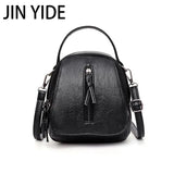 Vintage Soft Leather Shoulder Bags for Women Large Capacity Handbag