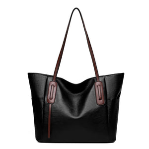 Vintage Soft Leather Women Shoulder Bag High Capacity Female Crossbody Bag Tote