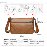 Vintage Soft Leather Women Shoulder Bags Small Messenger Bag