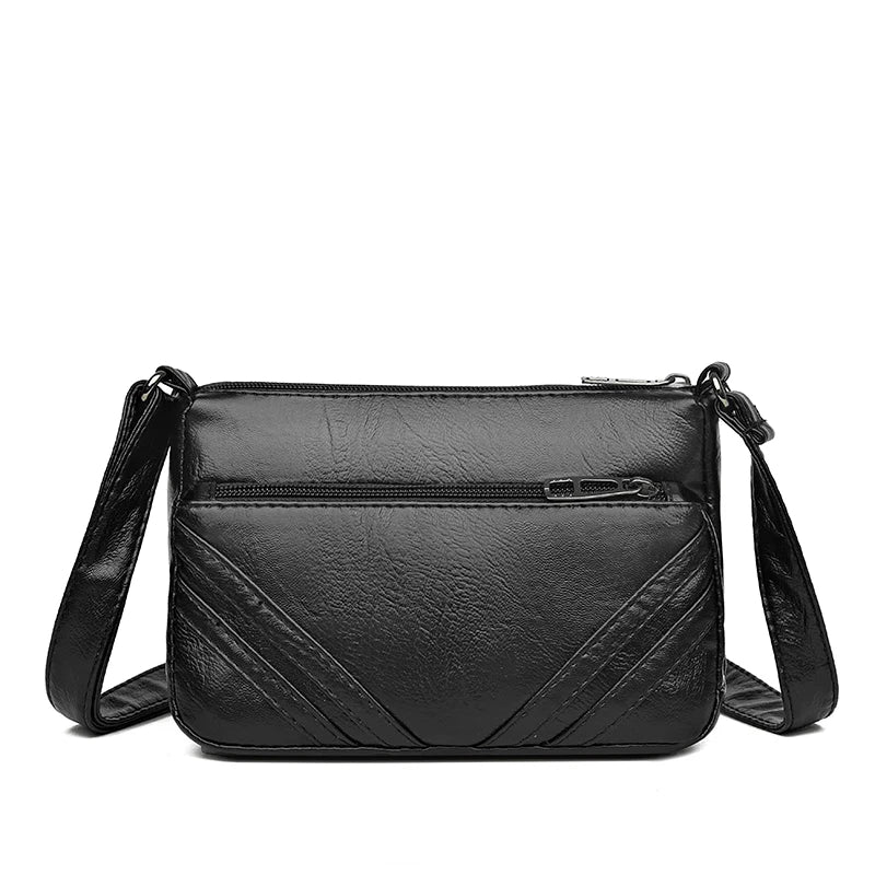 Vintage Soft Leather Women Shoulder Bags Small Messenger Bag