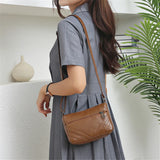 Vintage Soft Leather Women Shoulder Bags Small Messenger Bag