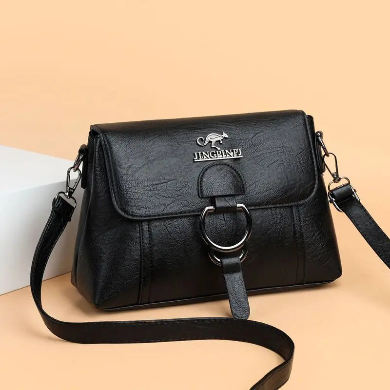 Vintage Soft Leather Women Shoulder Bags Handbags Small Crossbody Bags