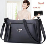 Vintage Soft Leather Women Shoulder Bags Handbags Commuter Bag
