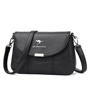 Vintage Leather Women Shoulder Bags Handbags Crossbody Small