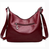 Vintage Soft PU Leather Shoulder Bag Women Crossbody Bag Large Capacity Handbag